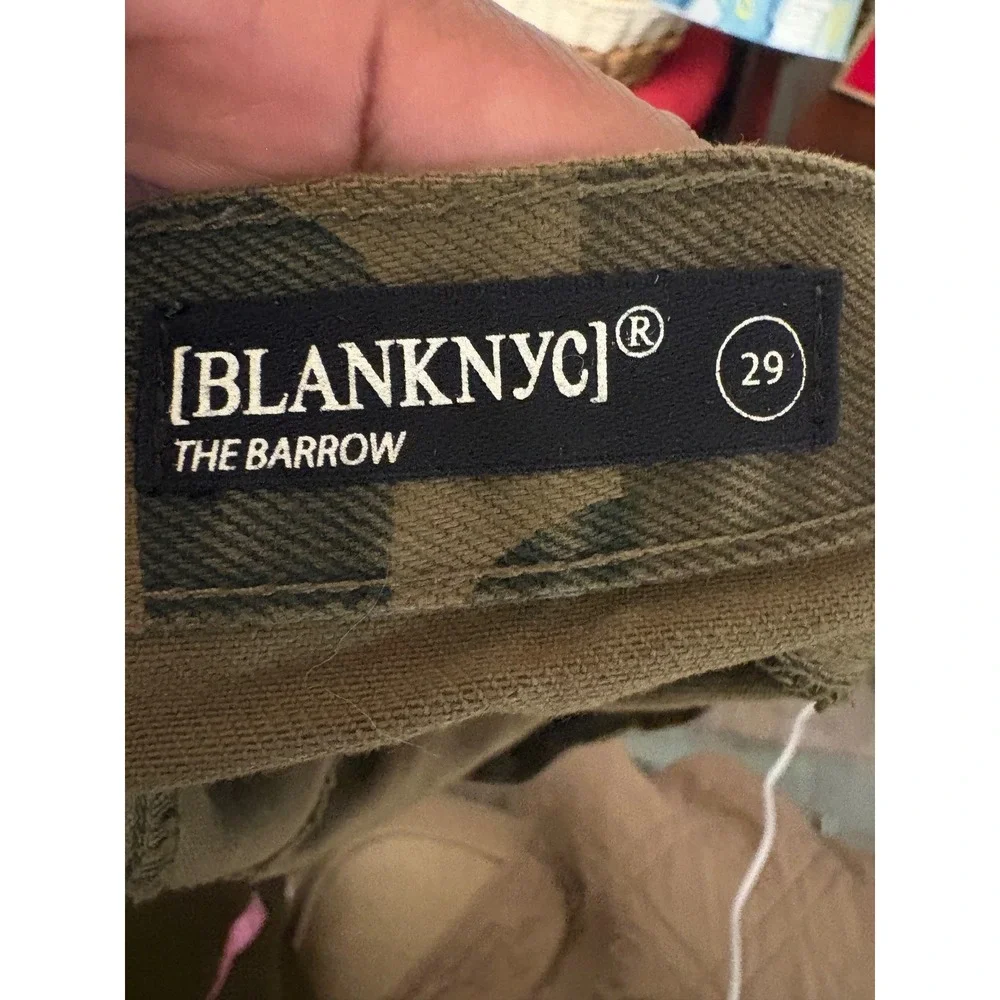 Blank NYC The Barrow Camo High Rise Distressed‎ Denim Shorts